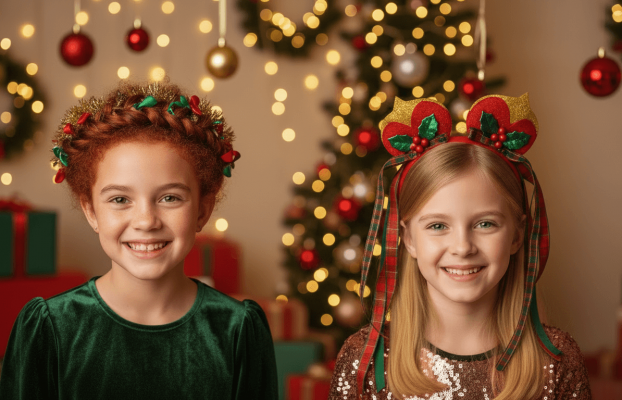 Kids Hair Play | Festive Hairstyles for Kids: Christmas and Holiday Party Looks