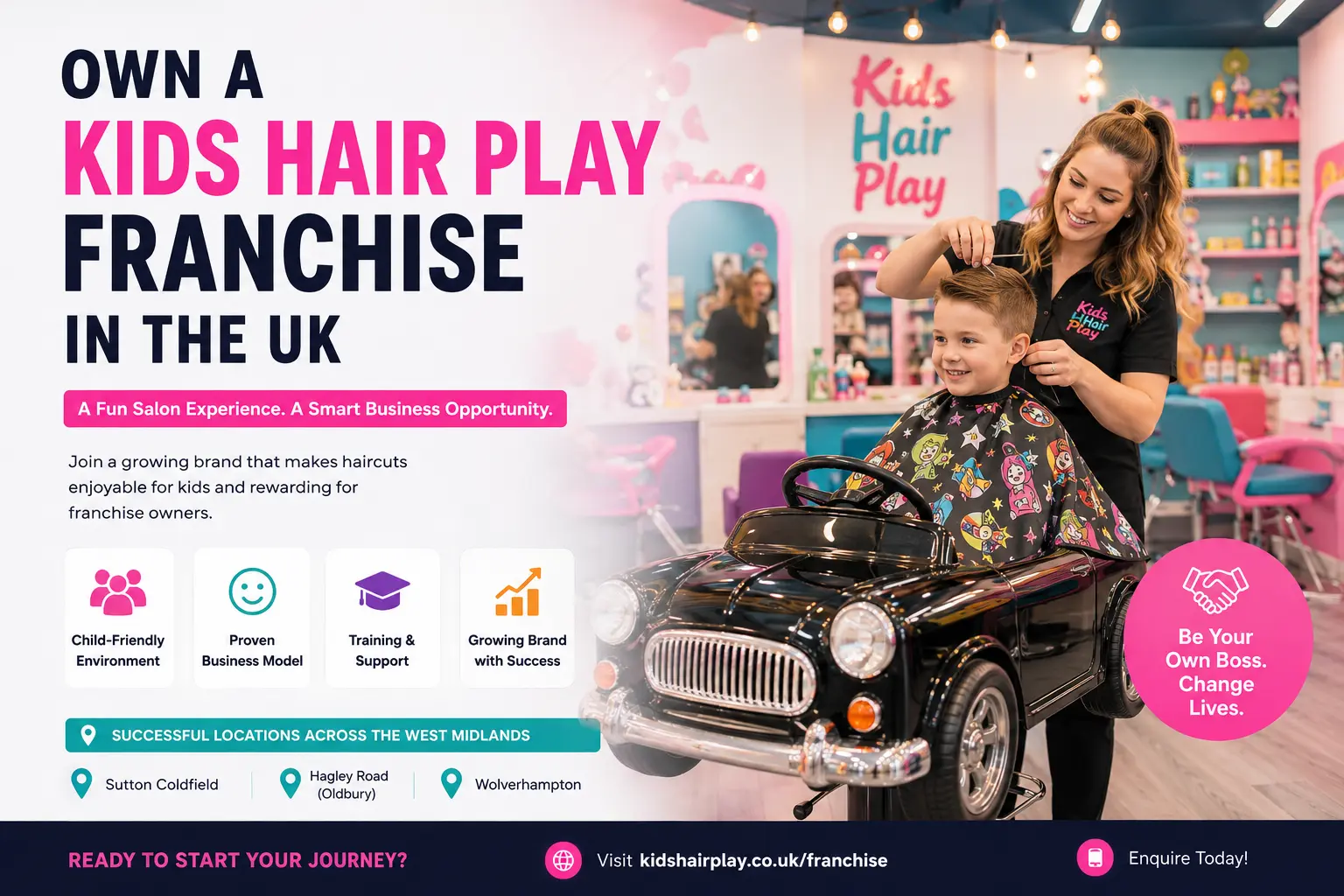 Own a Kids Hair Salon Franchise in the UK: Why Kids Hair Play Is Growing Fas